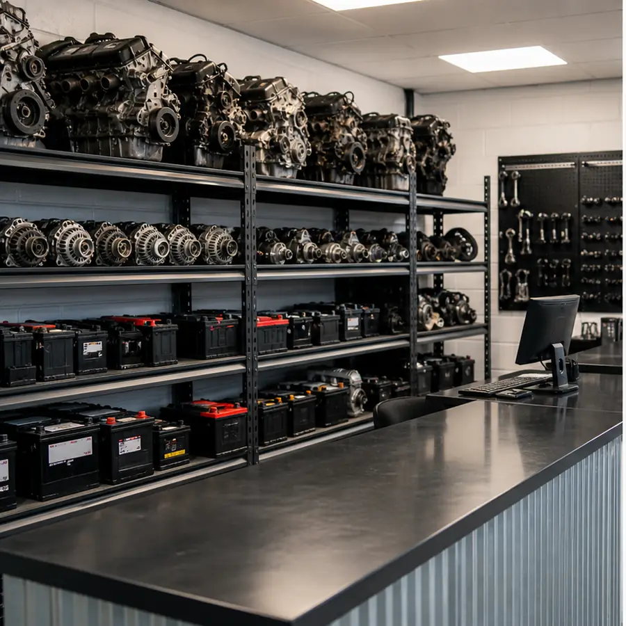 Pay Less 4 Parts parts counter and shelves